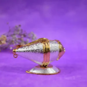 Divya Shankh - Gold Tinted Silver Decoartive Shankh