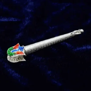 Peacock Grace Silver Tilak Stick
