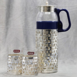 Trilume Cutwork Pitcher +Trilume Cutwork Glass