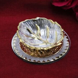 Tarang Lotus flame Gold Tinted small Diya