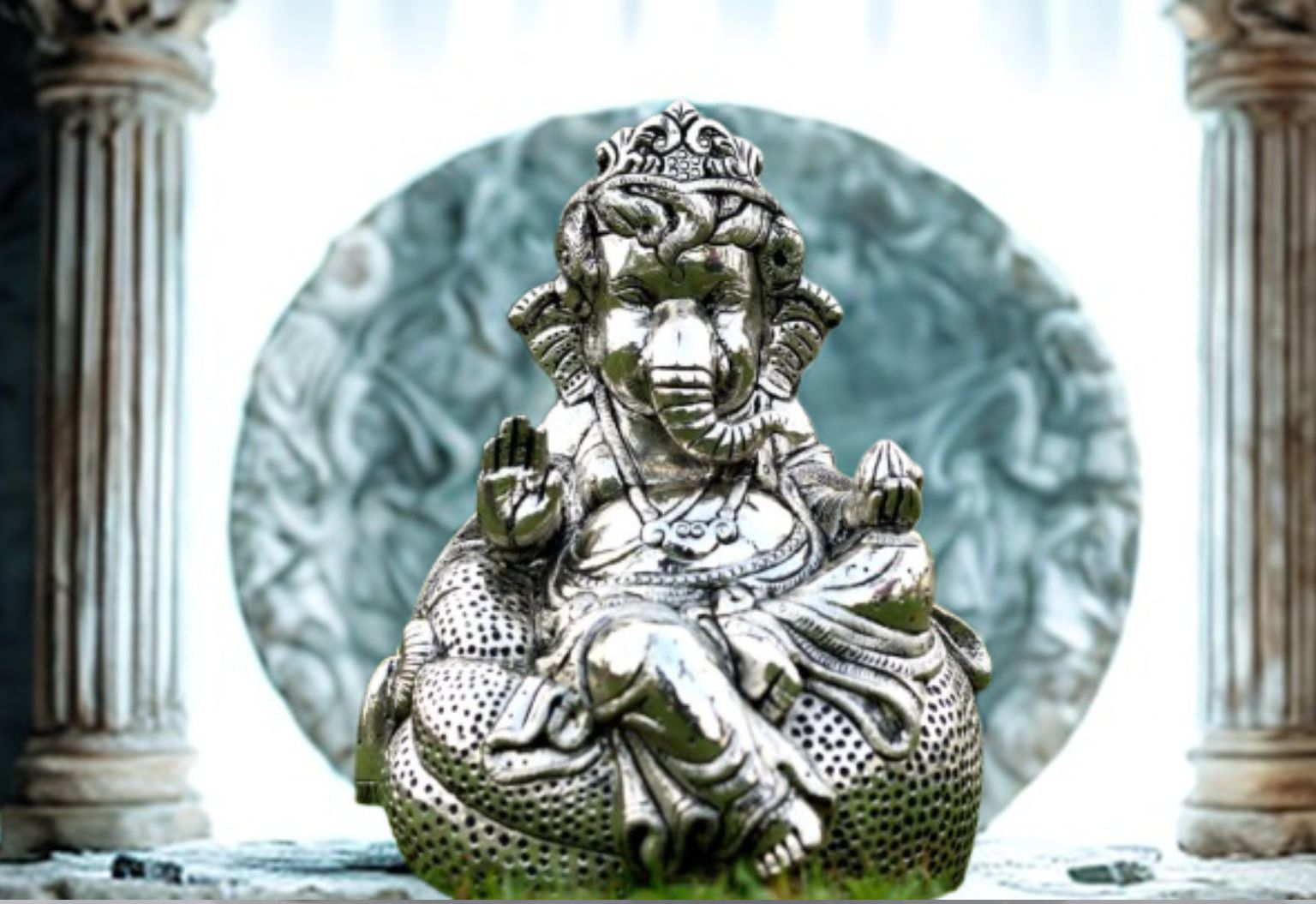 Aurume' Silver Bal Gopal Ganesha